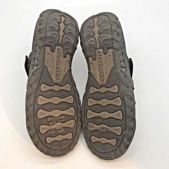Skechers Outdoor Lifestyle Sandals Woman's 8 Brown Leather Slip On Strappy Slide - Picture 8 of 11